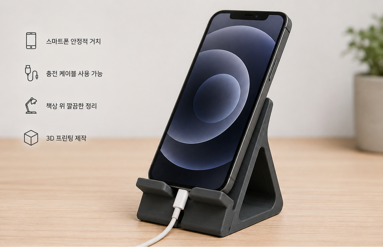 3D 프린팅 데스크탑 스마트폰 거치대